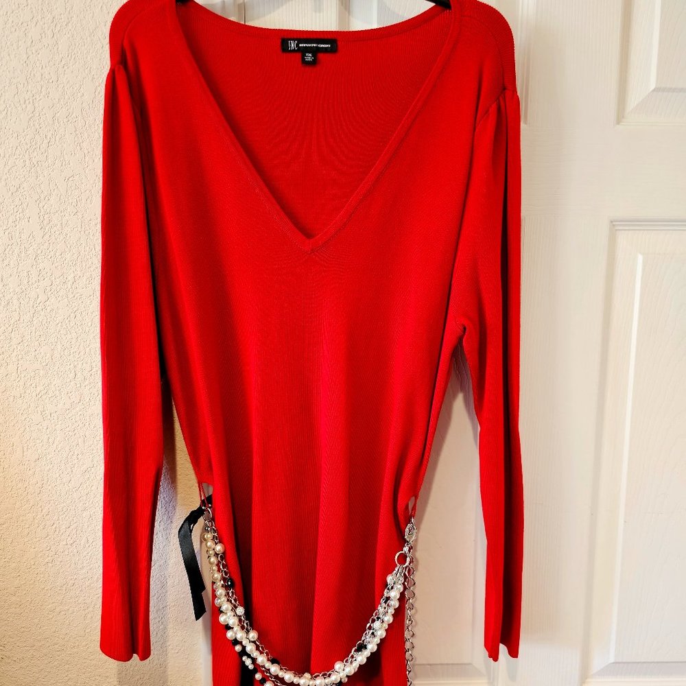 INC red tunic sweater size XXL